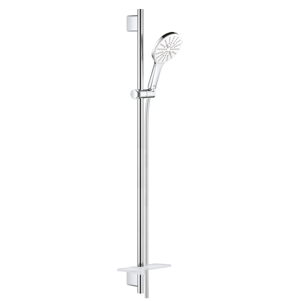 GROHE Rainshower SmartActive 130 Sprchový set s tyčí, 3 proudy měsíční bílá #26578LS0