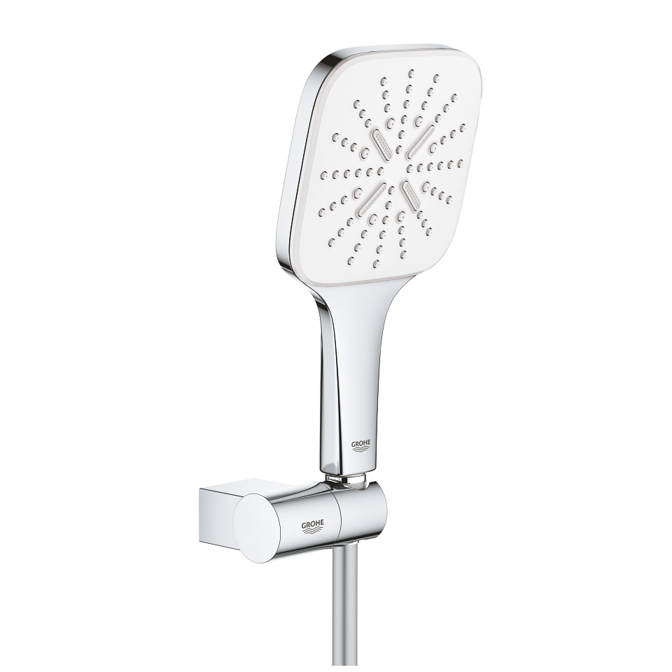 GROHE Rainshower SmartActive 130 Cube Set pro upevnění na zeď se 3 proudy měsíční bílá #26588LS0