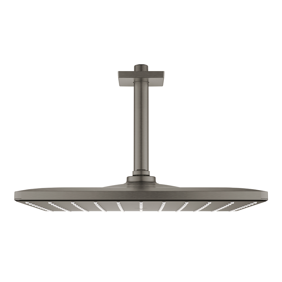 GROHE Rainshower Mono 310 Cube Hlavová sprcha set stropní 142 mm, 1 proud kartáčovaný Hard Graphite #26566AL0