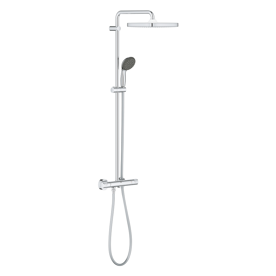 GROHE Vitalio Start System 250 Cube Sprchový systém s termostatem na zeď chrom 26696000