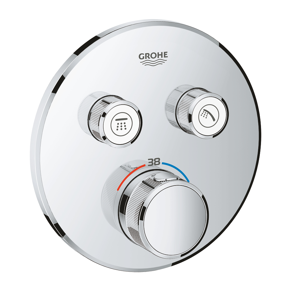 GROHE Grohtherm SmartControl Termostat pro podomítkovou instalaci s 2 ventily Chrom #29119000
