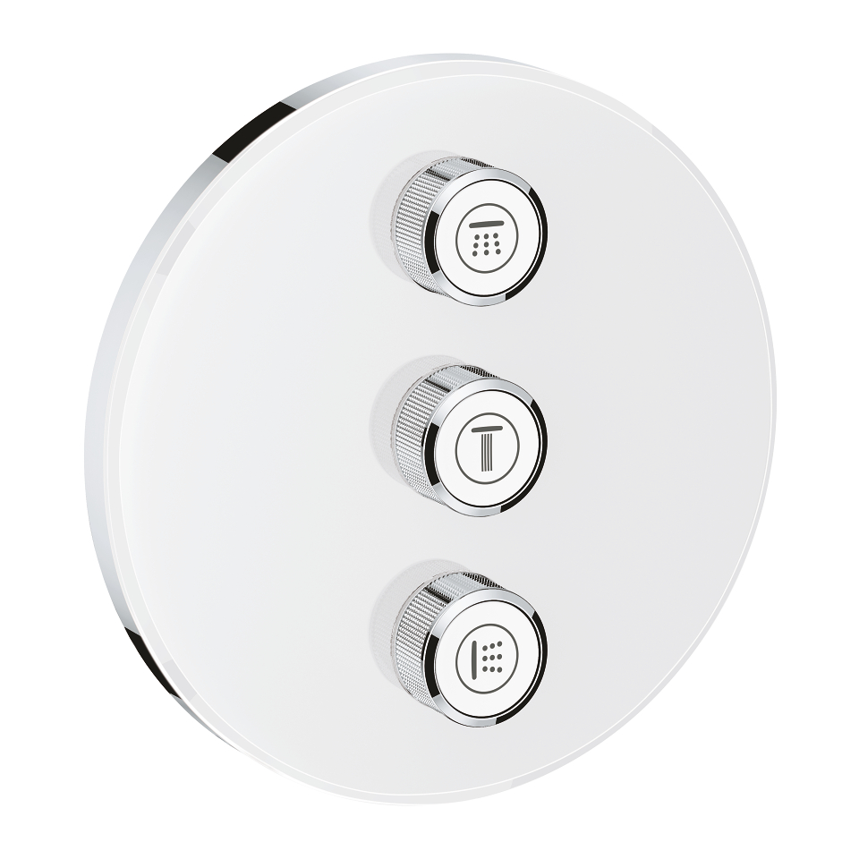 GROHE Grohtherm SmartControl Krytka trojitého ovladače průtoku měsíční bílá/chrom #29152LS0