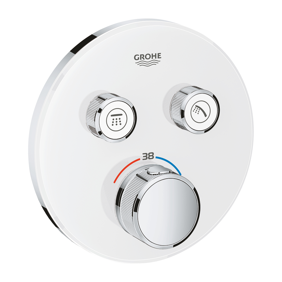 GROHE Grohtherm SmartControl Termostat pro podomítkovou instalaci s 2 ventily měsíční bílá/chrom #29151LS0