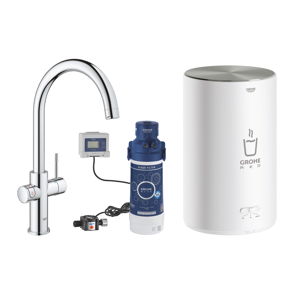 GROHE Red Duo Výpusť a bojler velikosti M Chrom #30083001