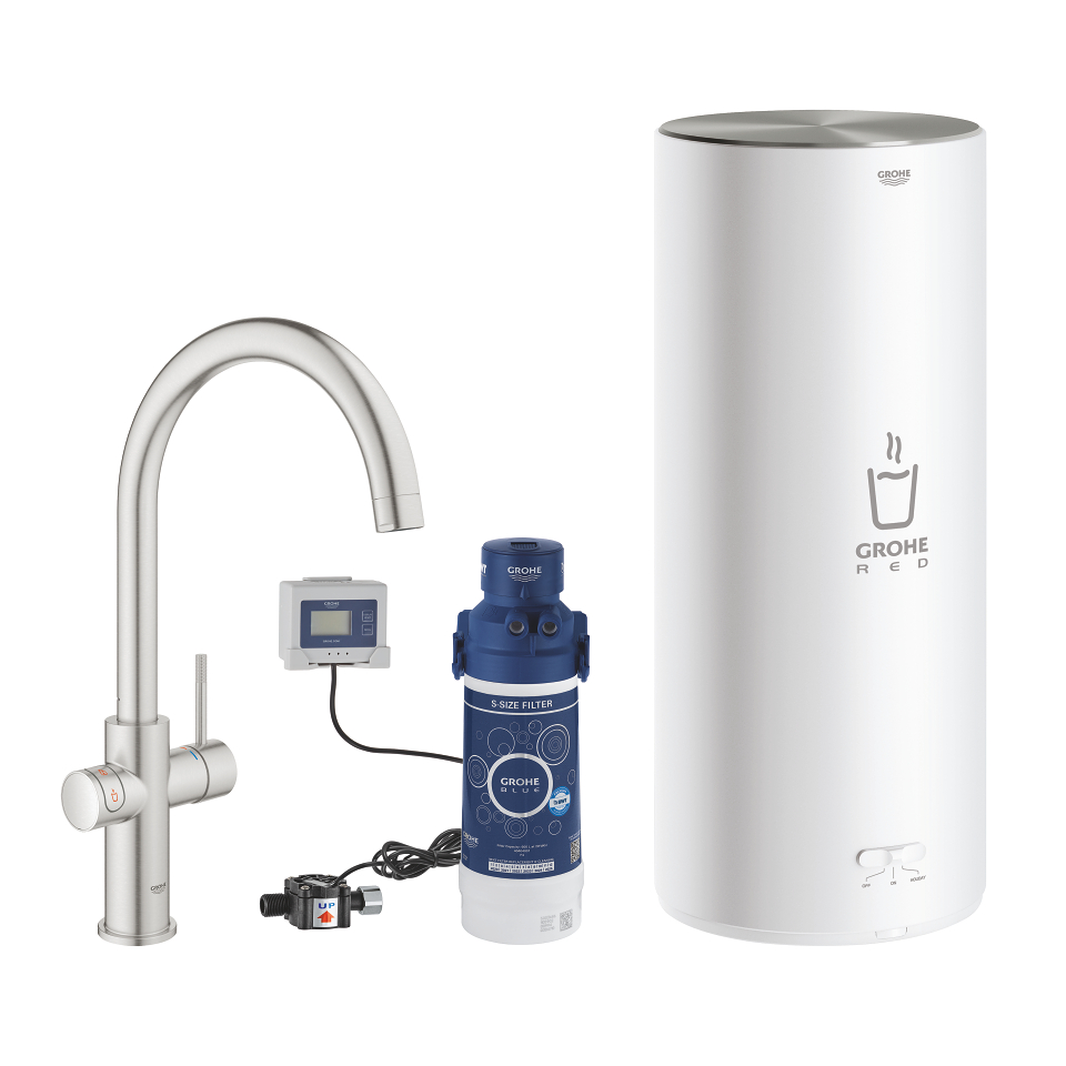 GROHE Red Duo Výpusť a bojler, velikost L SuperSteel #30079DC1