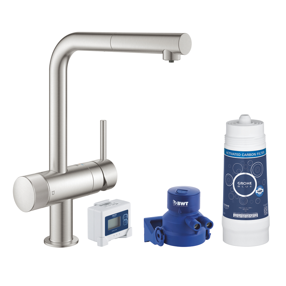 GROHE Blue Pure Minta startovní sada #30382DC0 - supersteel