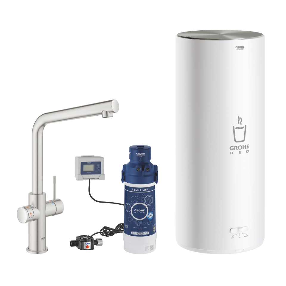 GROHE Red Duo Výpusť a bojler, velikost L SuperSteel #30325DC1
