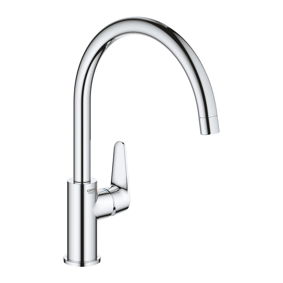 GROHE BauCurve Páková dřezová baterie Chrom #31536001