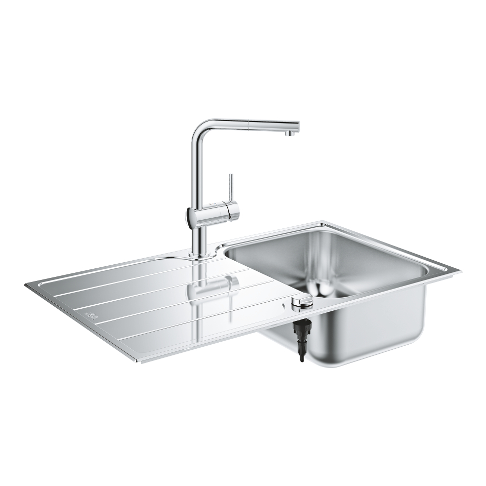 GROHE Minta Sada kuchyňské baterie a dřezu nerez ocel, kartáčovaná #31573SD1