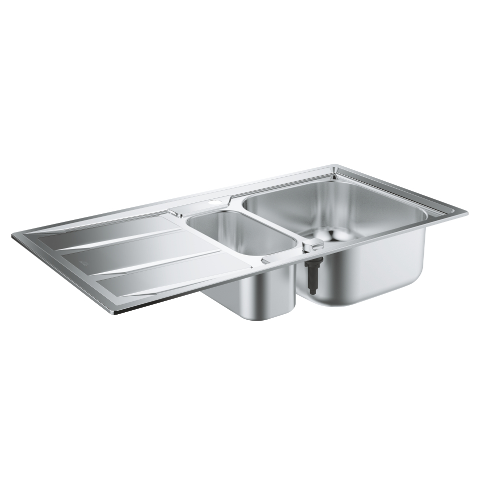 GROHE K400 Dřez z nerezové oceli s odtokem nerez ocel, kartáčovaná #31567SD0