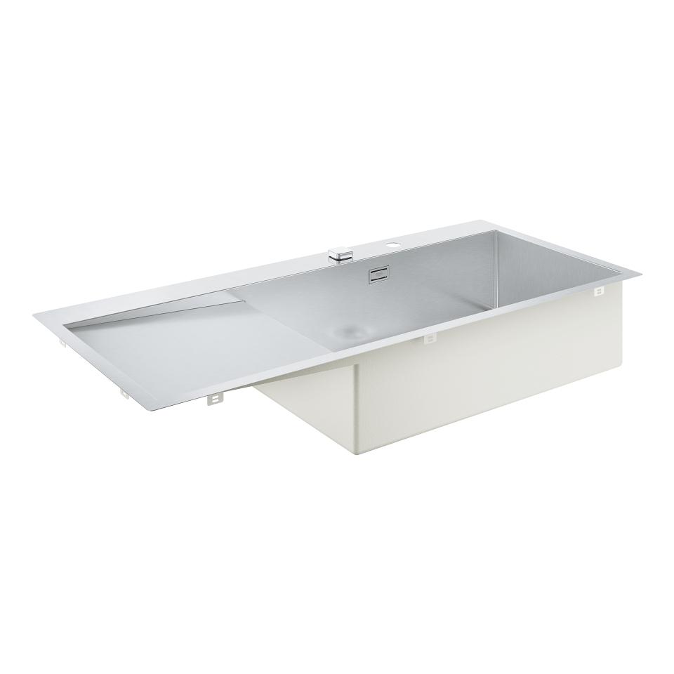 GROHE K1000 Dřez z nerezové oceli s odtokem nerez ocel, kartáčovaná #31582SD1