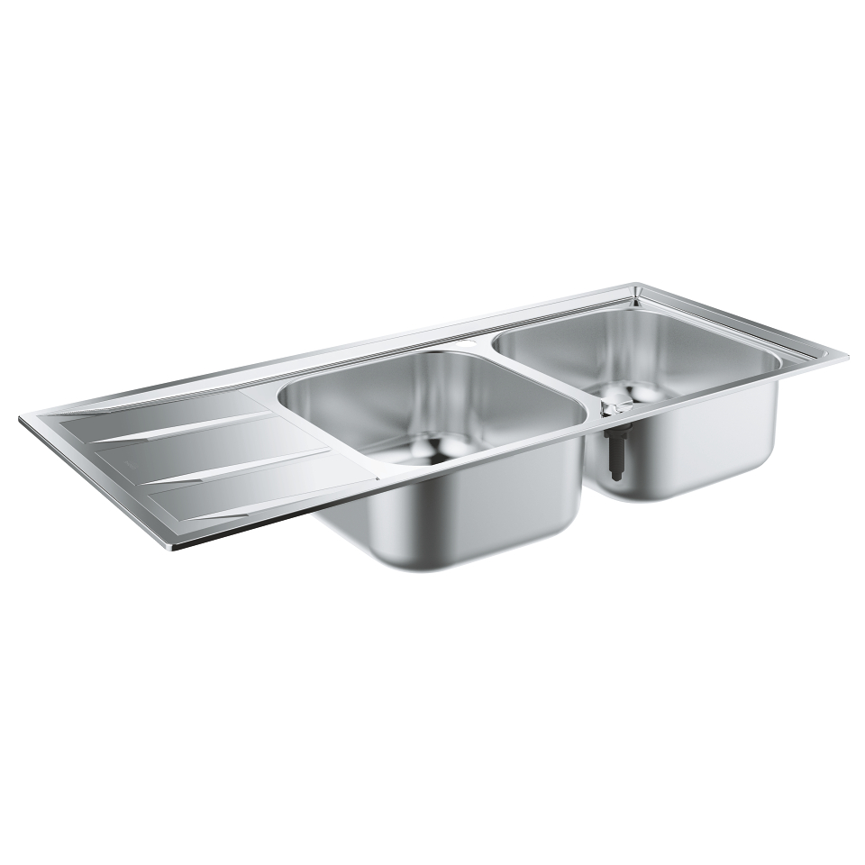 GROHE K400 Dřez z nerezové oceli s odtokem nerez ocel, kartáčovaná #31587SD0