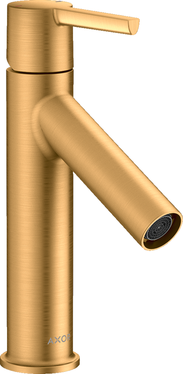 HANSGROHE Jednopáková umyvadlová baterie AXOR Starck 100 s pákovou rukojetí a výsuvným odpadem #10003250 - Brushed Gold Optic