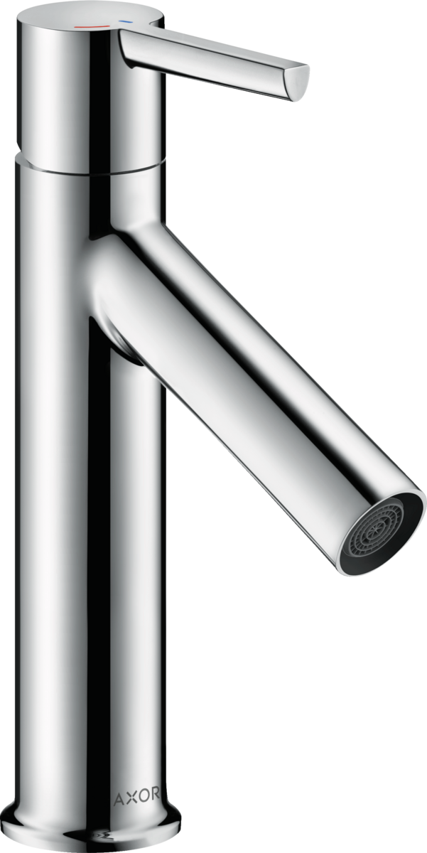 HANSGROHE AXOR Starck Páková umyvadlová baterie 100 CoolStart s páčkovou rukojetí a s odtokovou soupravou s táhlem #10007000 - chrom