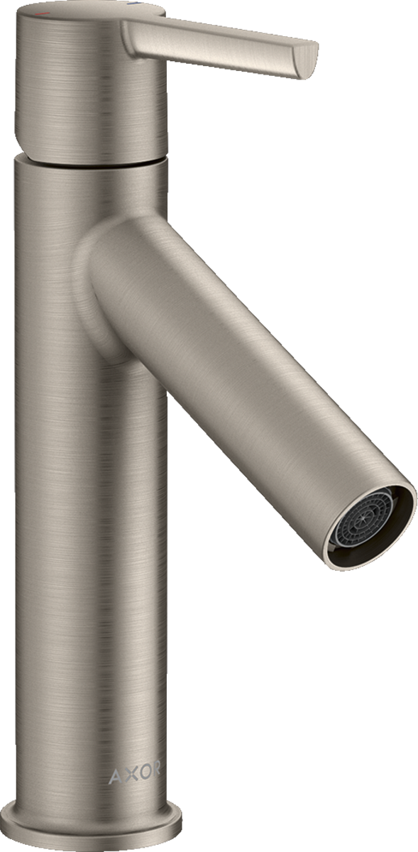 HANSGROHE Jednopáková umyvadlová baterie AXOR Starck 100 s pákovým ramínkem a výsuvným odpadem #10003800 - nerezová ocel Optic