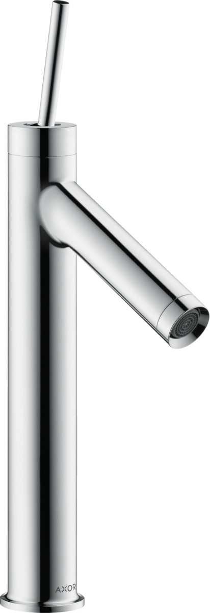HANSGROHE Jednopáková umyvadlová baterie AXOR Starck 170 s kolíkovou rukojetí a výsuvným odpadem #10123000 - chrom