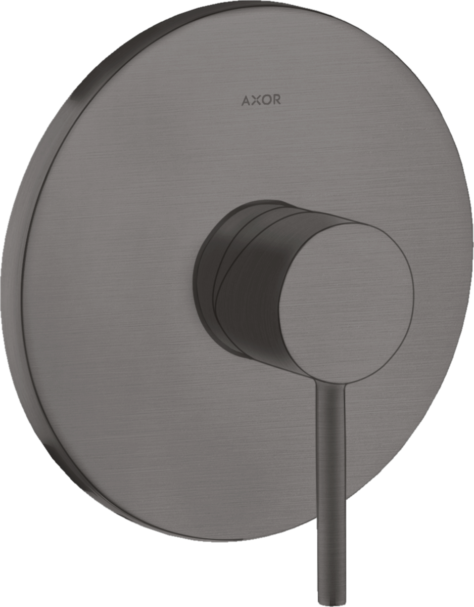 HANSGROHE AXOR Starck Páková sprchová baterie s podomítkovou instalací, s kolíkovou rukojetí #10616340 - kartáčovaný černý chrom