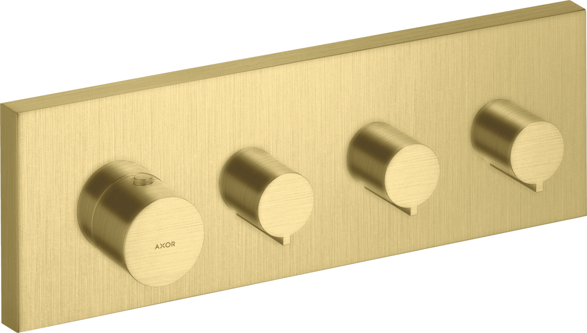 HANSGROHE AXOR ShowerSolutions sprchový modul 360/120 pod omítku, 3 funkce #10751950 - kartáčovaná mosaz