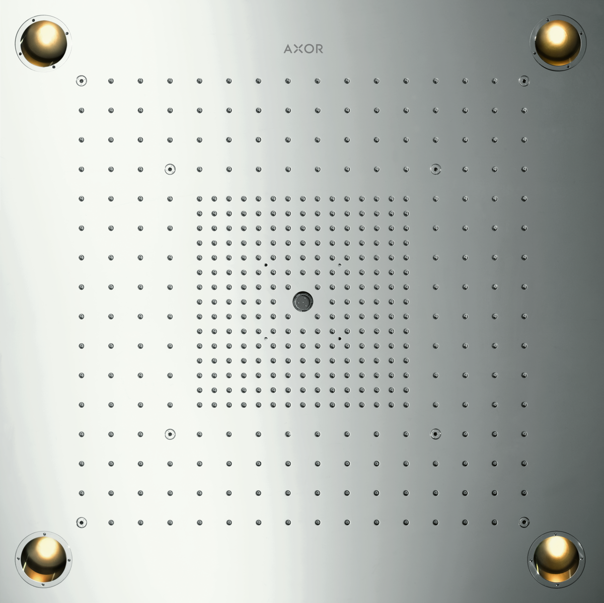 HANSGROHE AXOR ShowerSolutions ShowerHeaven 720/720 3jet s osvětlením #10627800 - vzhled nerezu