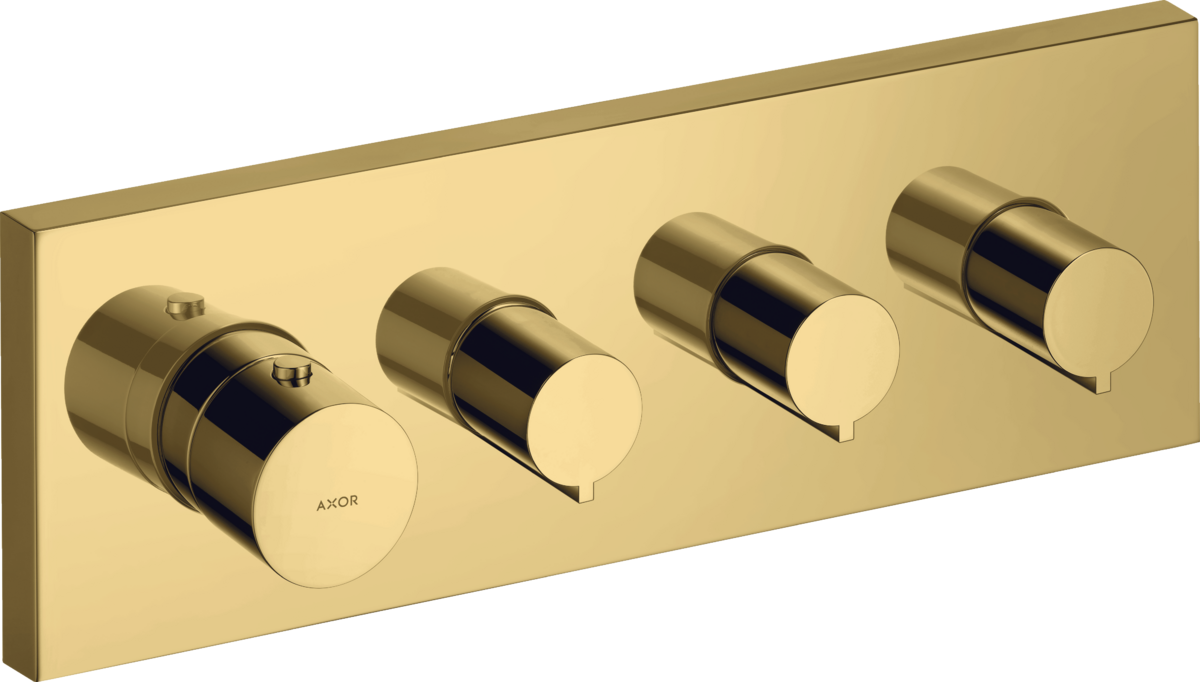 HANSGROHE AXOR ShowerSolutions 360/120 termostat pod omítku, 3 funkce #10751990 - Polished Gold Optic