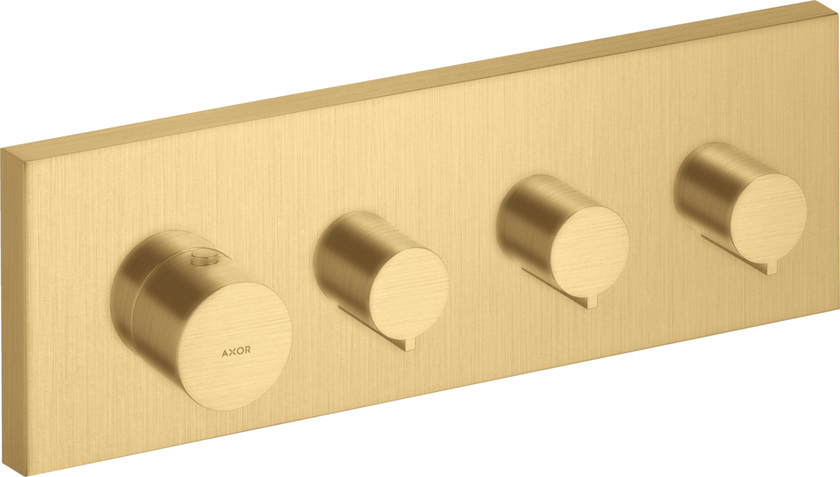 HANSGROHE AXOR ShowerSolutions 360/120 termostat pod omítku, 3 funkce #10751250 - Brushed Gold Optic