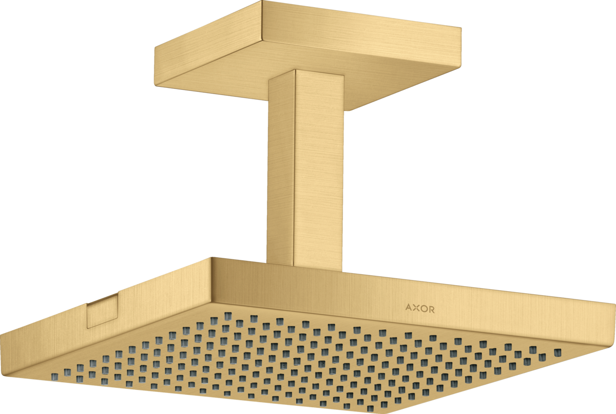 HANSGROHE Sprchová hlavice AXOR ShowerSolutions 240/240 1jet se stropním připojením #10929250 - Brushed Gold Optic