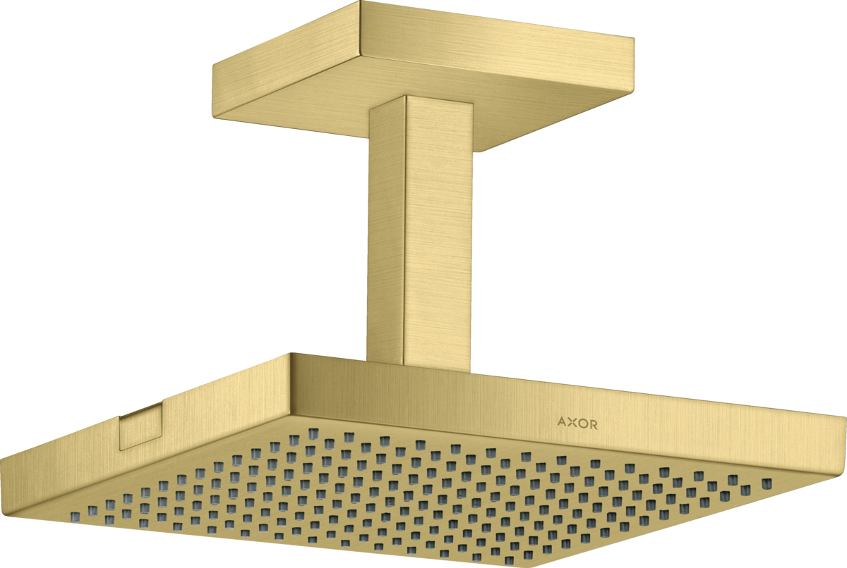 HANSGROHE Sprchová hlavice AXOR ShowerSolutions 240/240 1jet s připojením ke stropu #10929950 - Brushed Brass