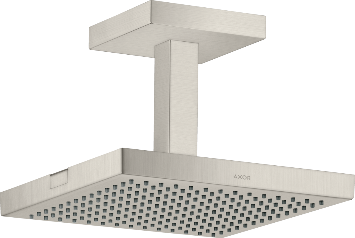 HANSGROHE AXOR ShowerSolutions horní sprcha 240/240 1jet se stropním připojením #10929800 - nerezová ocel Optic