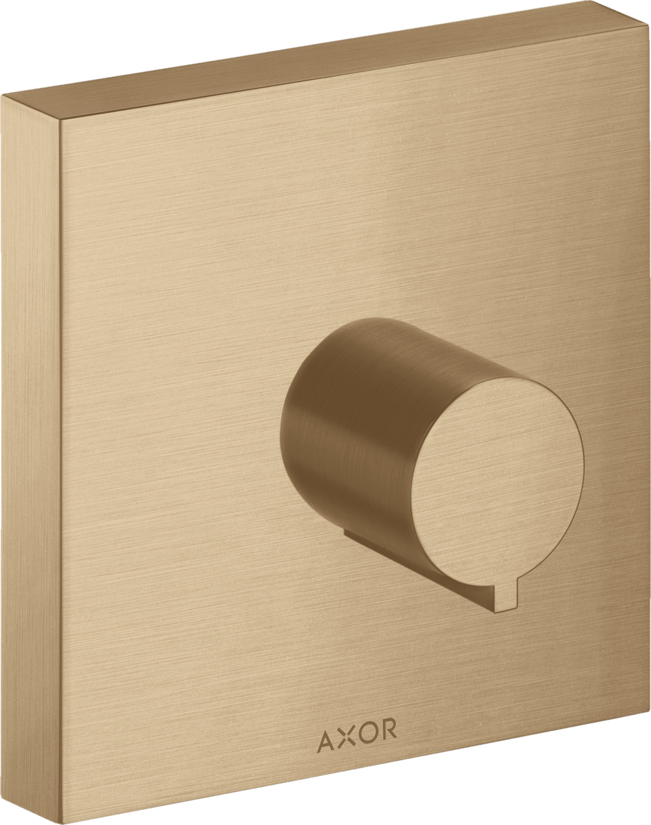 HANSGROHE Uzavírací ventil AXOR ShowerSolutions 120/120 skrytý úhlový #10972140 - kartáčovaný bronz