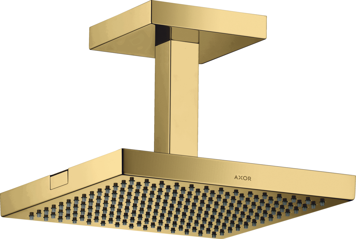 HANSGROHE Sprchová hlavice AXOR ShowerSolutions 240/240 1jet se stropním připojením #10929990 - Polished Gold Optic