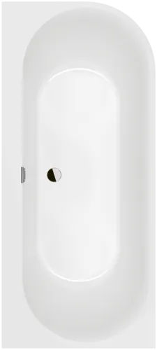 V&B Oberon 2.1 vana ke stěně, 180x80cm, levá #UBQ180OBN9CL00VD01 - White Alpin
