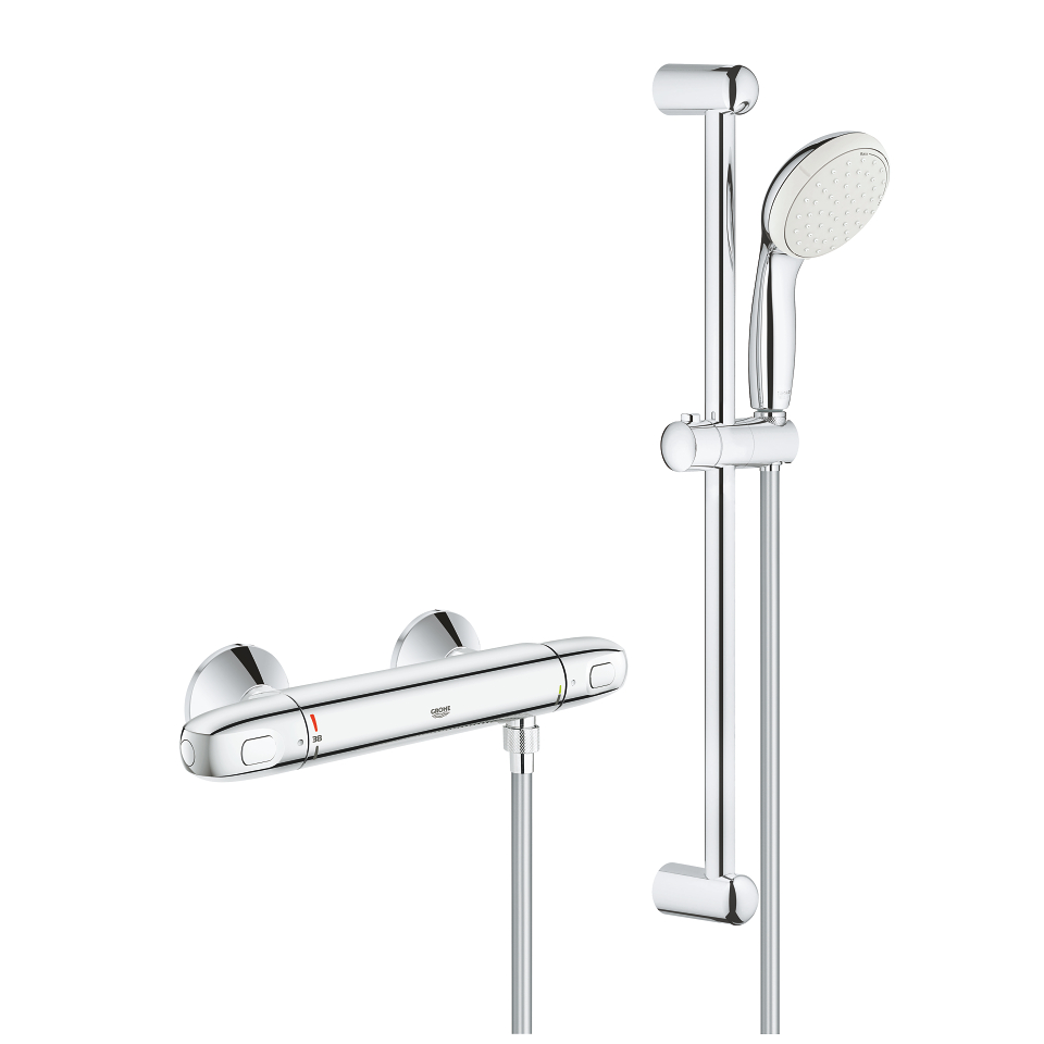GROHE Grohtherm 1000 Termostatická sprchová baterie, DN 15 se sprchovou soupravou Chrom #34151004