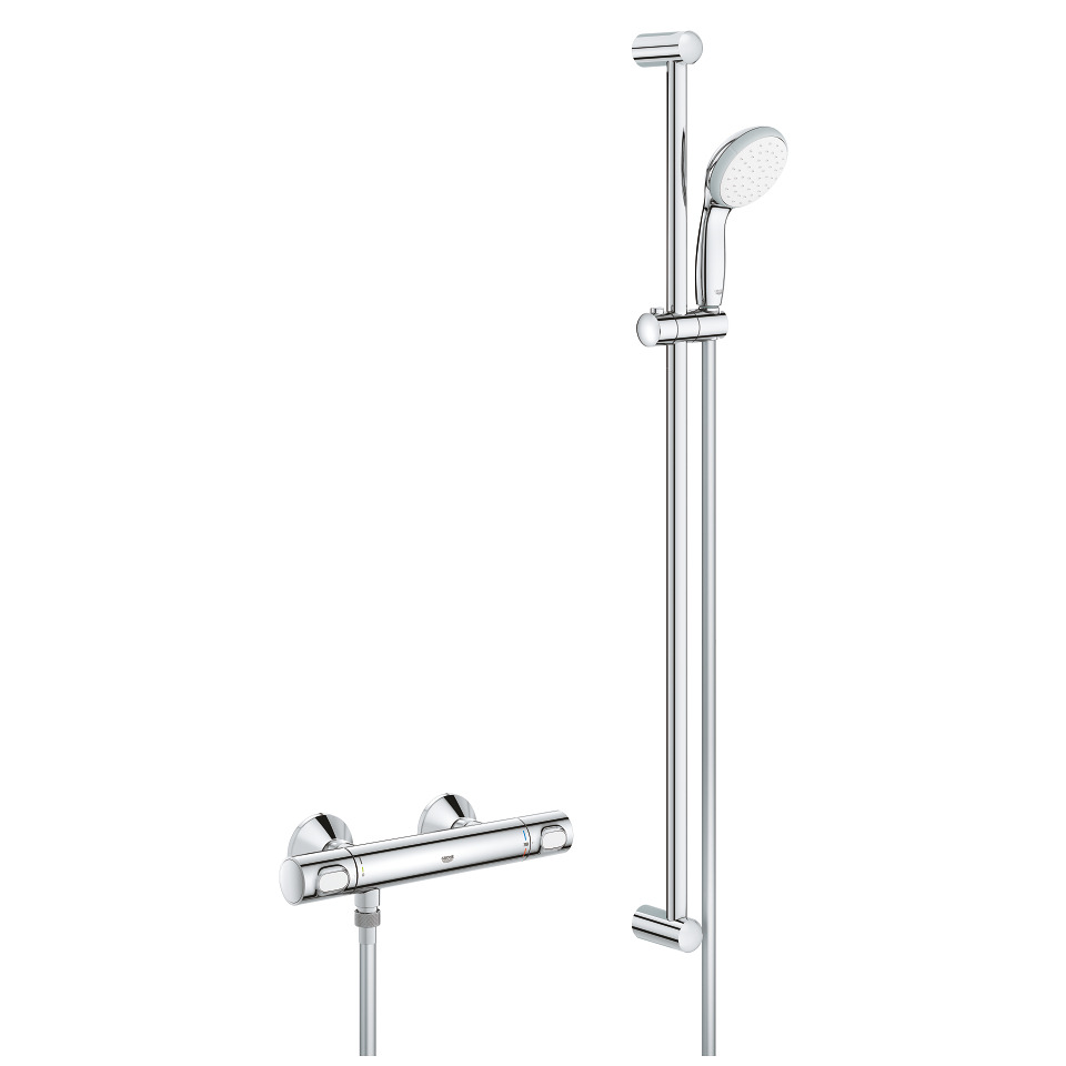 GROHE Precision Flow Termostatická sprchová baterie, DN 15 se sprchovou soupravou Chrom #34842000