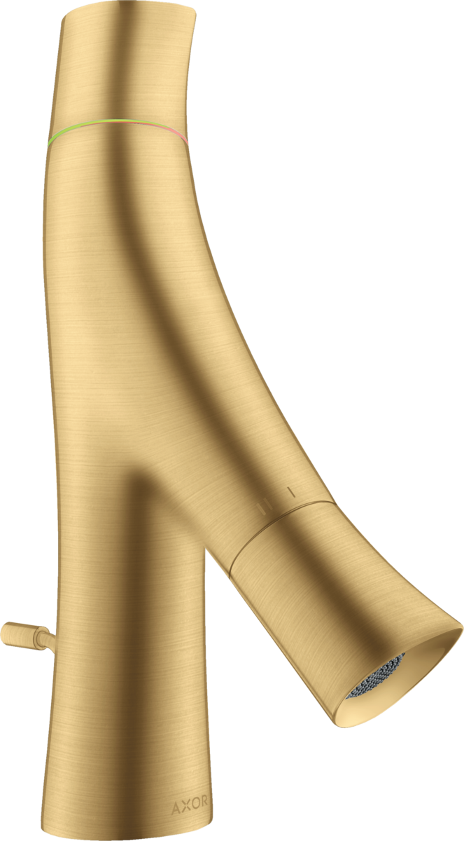 HANSGROHE AXOR Starck Organic 2-ruční umyvadlová baterie 50 pro umyvadlo s výsuvným odpadem #12014250 - Brushed Gold Optic