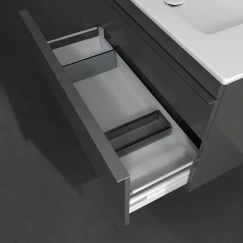 VILLEROY BOCH Venticello toaletní skříňka, 2 výsuvy, 953 x 590 x 502 mm, lesklá šedá / lesklá šedá #A92601FP, obrázek 6