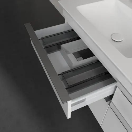 VILLEROY BOCH Venticello toaletní skříňka, 4 zásuvky, 1253 x 590 x 502 mm, lesklá bílá / lesklá bílá #A93001DH, obrázek 7