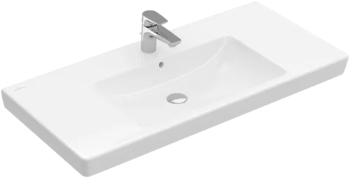 Obrázek VILLEROY BOCH Umyvadlo Subway 2.0, 1000 x 480 x 180 mm, bílé Alpine CeramicPlus, s přepadem, broušené #71751GR1