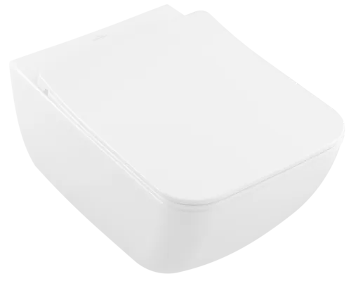 Bild von VILLEROY BOCH Venticello WC-Sitz SlimSeat LINE (Sandwich), mit Absenkautomatik (SoftClosing), mit abnehmbaren Sitz (QuickRelease), Weiß Alpin #9M80S101