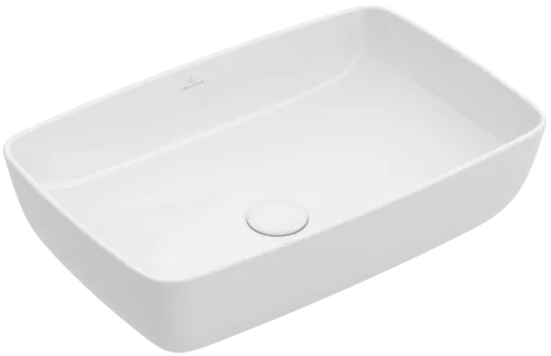 VILLEROY BOCH Umyvadlo Artis na desku, 580 x 385 x 130 mm, bílá Alpine CeramicPlus, bez přepadu #417258R1