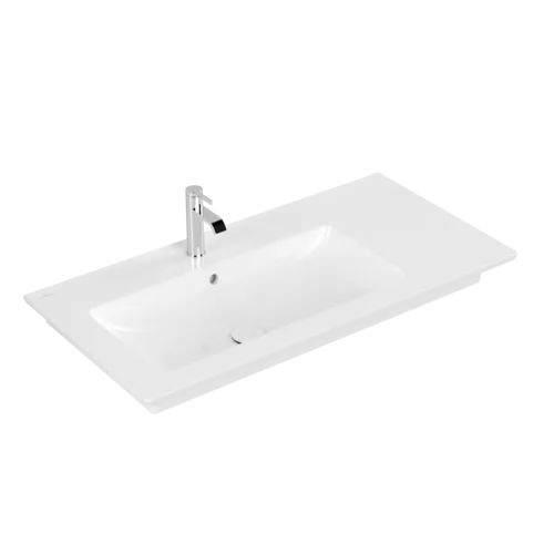 VILLEROY BOCH Skříňkové umyvadlo Venticello, 1000 x 500 x 170 mm, bílá Alpine CeramicPlus, s přepadem #4134L1R1