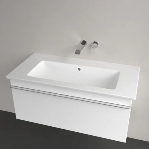 Obrázek VILLEROY BOCH Skříňkové umyvadlo Venticello, 1000 x 500 x 170 mm, bílá Alpine CeramicPlus, s přepadem #4104AJR1
