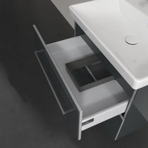 Obrázek VILLEROY BOCH Avento toaletní skříňka, 2 zásuvky, 630 x 514 x 484 mm, Crystal Grey #A89000B1