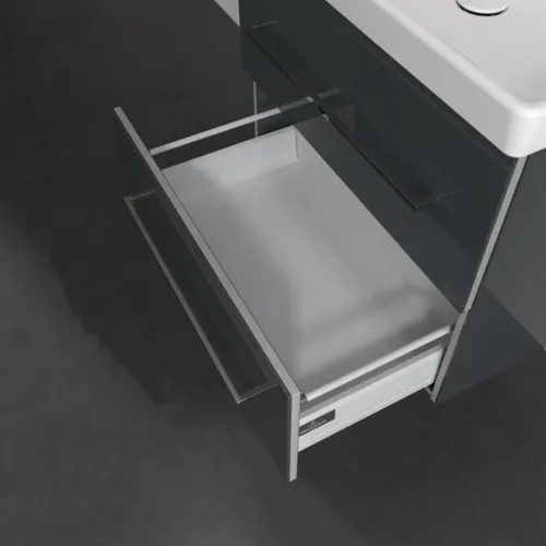 Obrázek VILLEROY BOCH Avento toaletní skříňka, 2 zásuvky, 630 x 514 x 484 mm, Crystal Grey #A89000B1