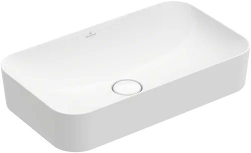 VILLEROY BOCH Umyvadlo na desku Finion, 600 x 350 x 115 mm, bílé Alpine CeramicPlus, bez přepadu #414361R1