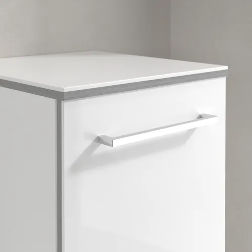 Obrázek VILLEROY BOCH Boční skříňka Avento, 1 dvířka, 350 x 890 x 405 mm, Crystal White #A89501B4