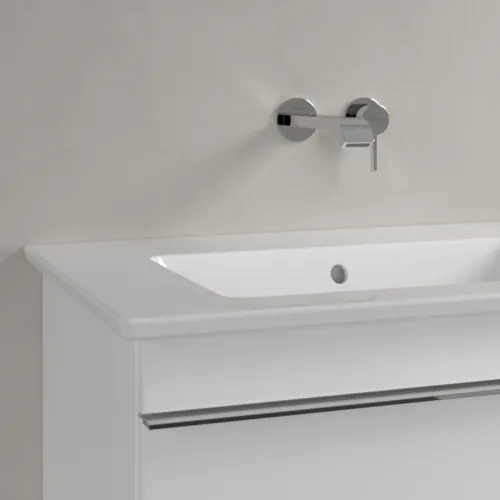 Obrázek VILLEROY BOCH Skříňkové dvojumyvadlo Venticello, 1300 x 500 x 170 mm, bílá Alpine CeramicPlus, s přepadem #4111DJR1