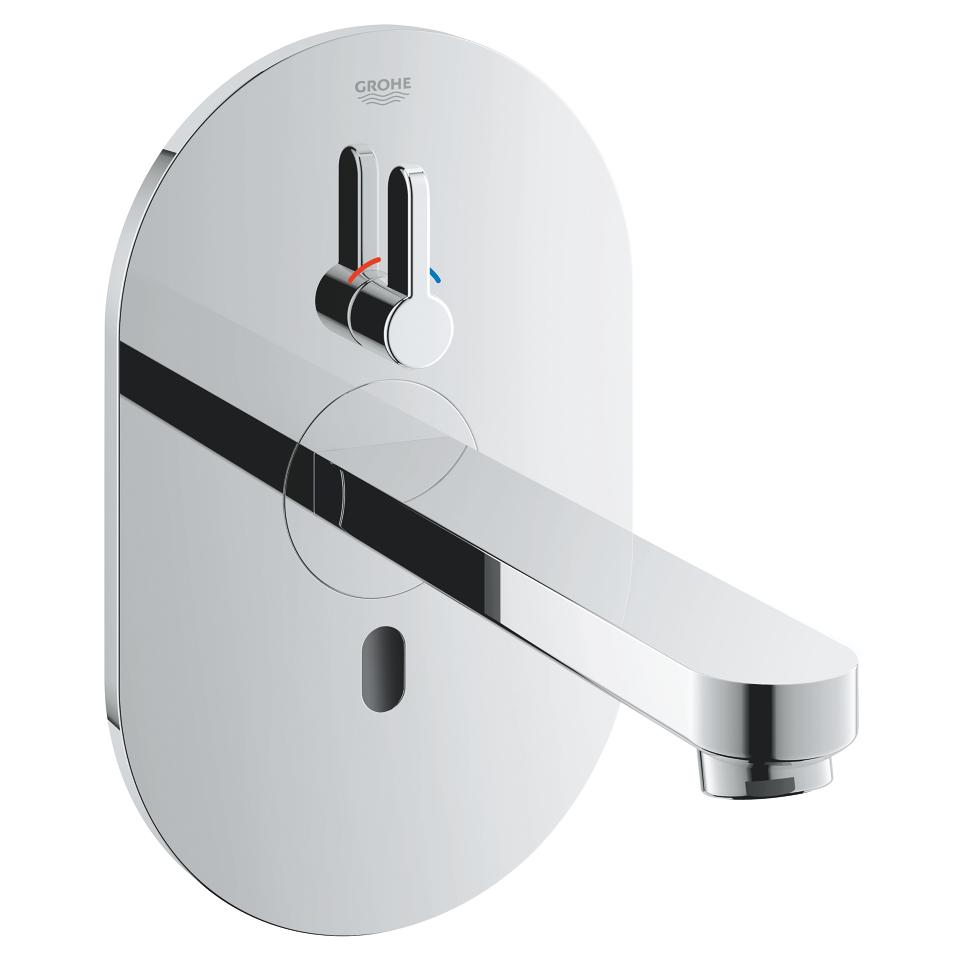 GROHE Eurosmart Cosmopolitan E Bluetooth Infračervená elektronická umyvadlová baterie DN 15 se směšovacím zařízením a nastavitelným omezovačem teploty Chrom #36412000