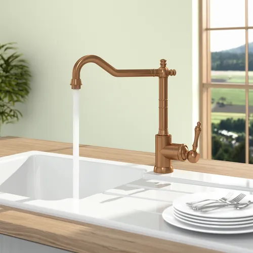 VILLEROY BOCH Kuchyňská baterie Avia 2.0, nerezová ocel, bronzová barva #92400004, obrázek 6