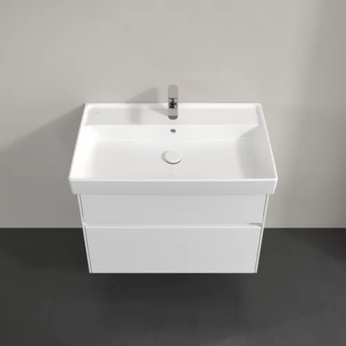 Obrázek VILLEROY BOCH Umyvadlová skříňka Collaro, 2 zásuvky, 754 x 546 x 444 mm, lesklá bílá #C01000DH