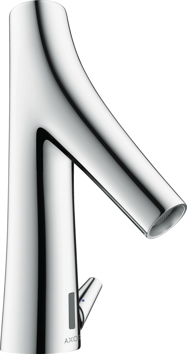 HANSGROHE AXOR Starck Organic Elektronická umyvadlová baterie s ovládáním teploty, napájení ze sítě 230 V #12173000 - chrom